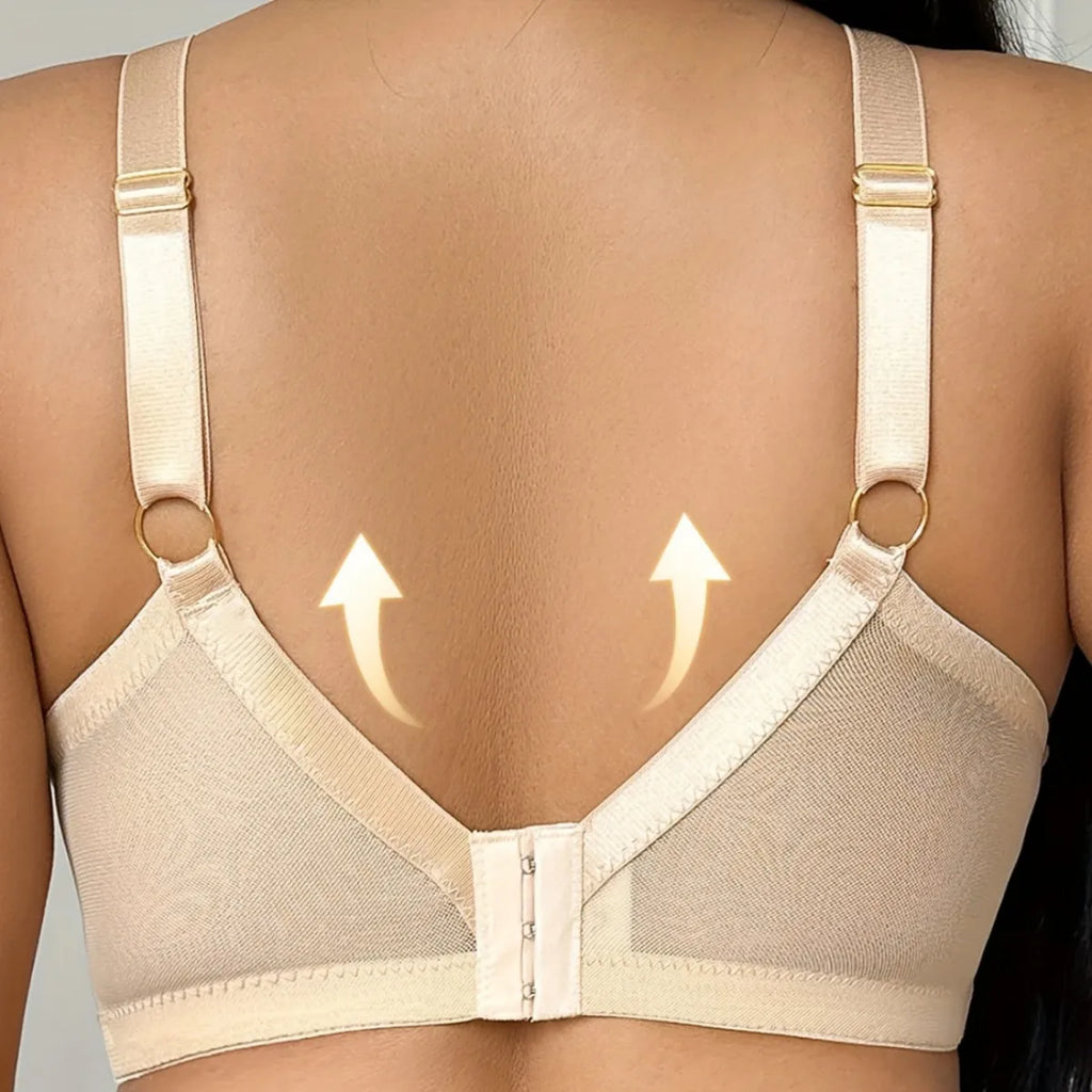 Plus Size Underwear Push Up Underwire Bra Gathers Sexy Lace 3/4 Cup For Women Adjustable 85 90 95 100 105 110 C D E F