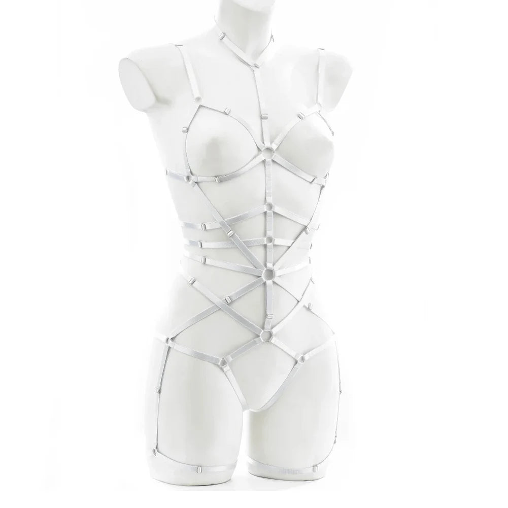 Bondage Harness Bodysuit Women Body Harness Sexy Hollow Lingerie Belt Wear Adjustable Cage Bra Sexy Exotic Underwear